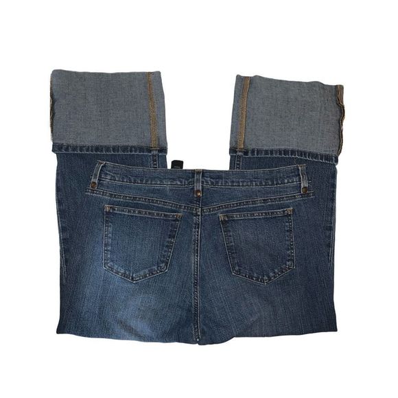 Dkny Denim - DKNY Jeans So Lo Lita wide cuff Capri blue jeans 14